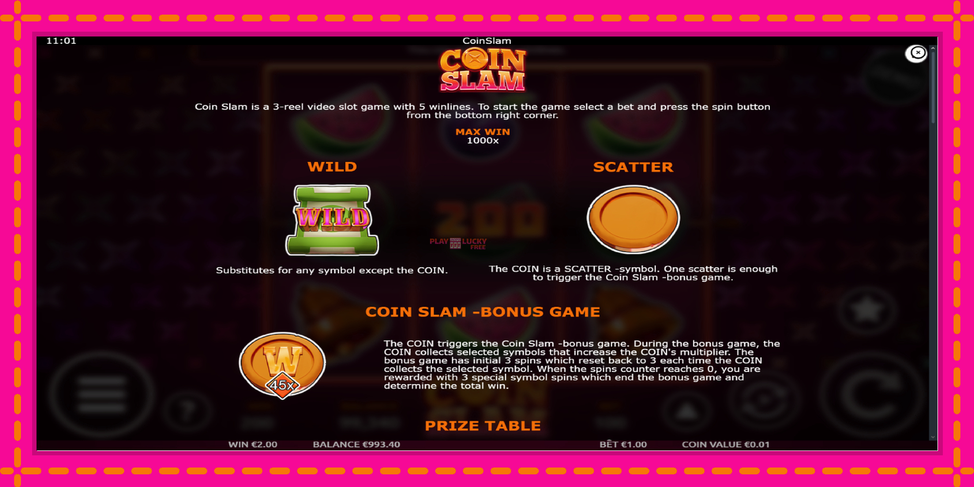 Безплатна игра в Coin Slam без регистрация, картина 5