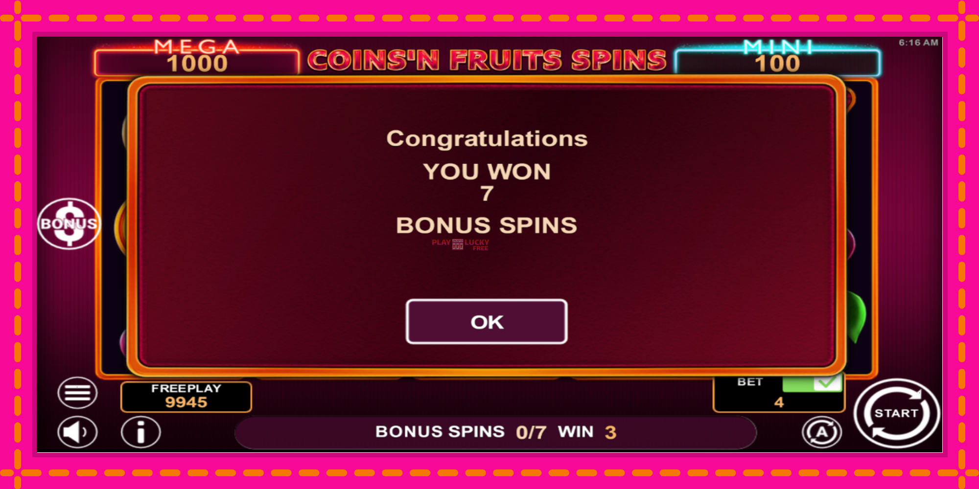 Безплатна игра в Coinsn Fruits Spins без регистрация, картина 4