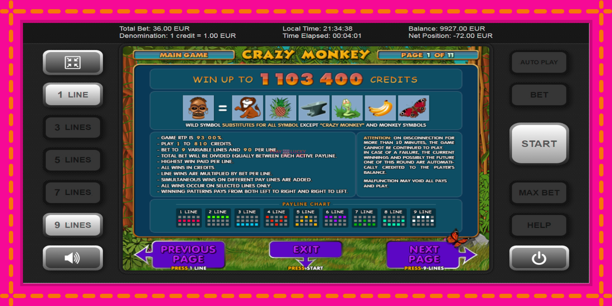 Безплатна игра в Crazy Monkey без регистрация, картина 4