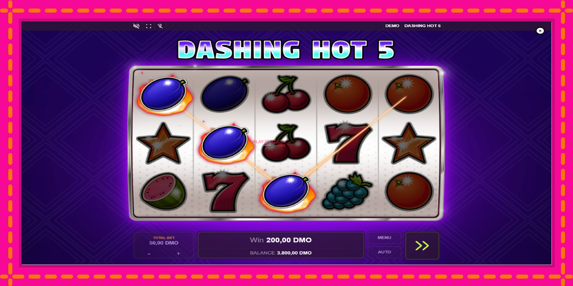 Безплатна игра в Dashing Hot 5 без регистрация, картина 4