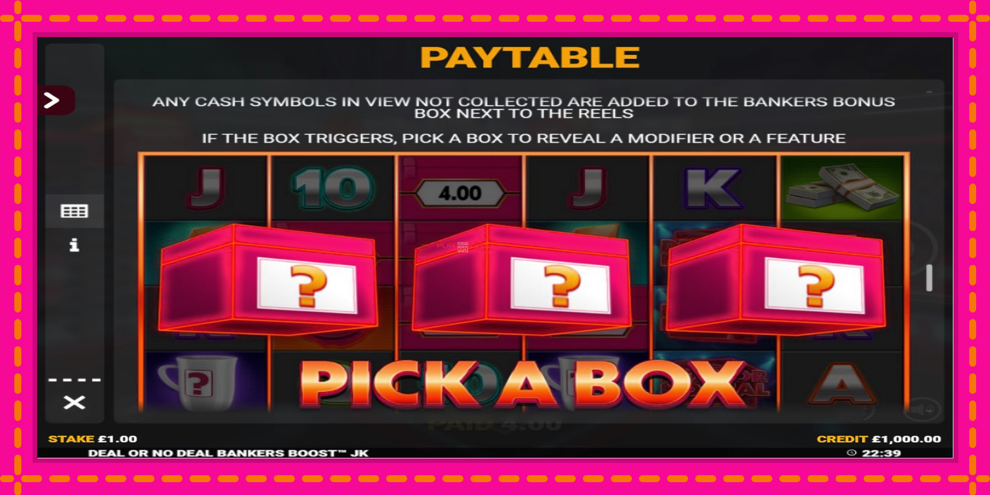 Безплатна игра в Deal or No Deal Bankers Boost Jackpot King без регистрация, картина 5