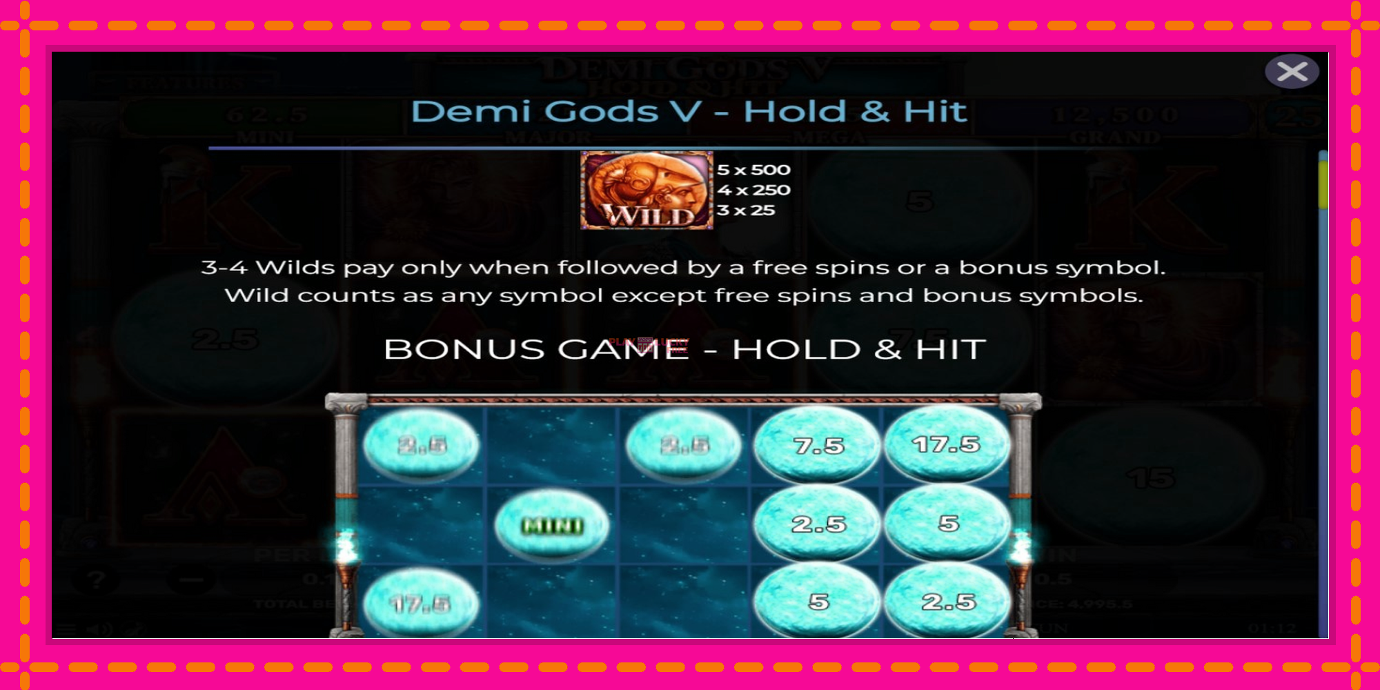 Безплатна игра в Demi Gods V Hold & Hit без регистрация, картина 4