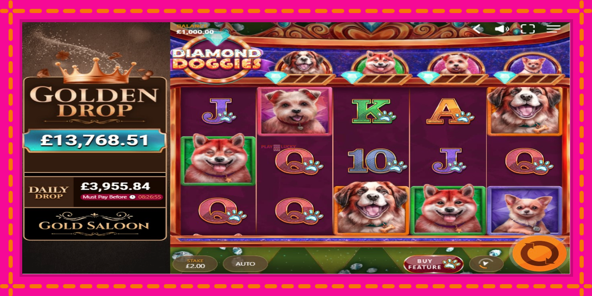 Безплатна игра в Diamond Doggies без регистрация, картина 1