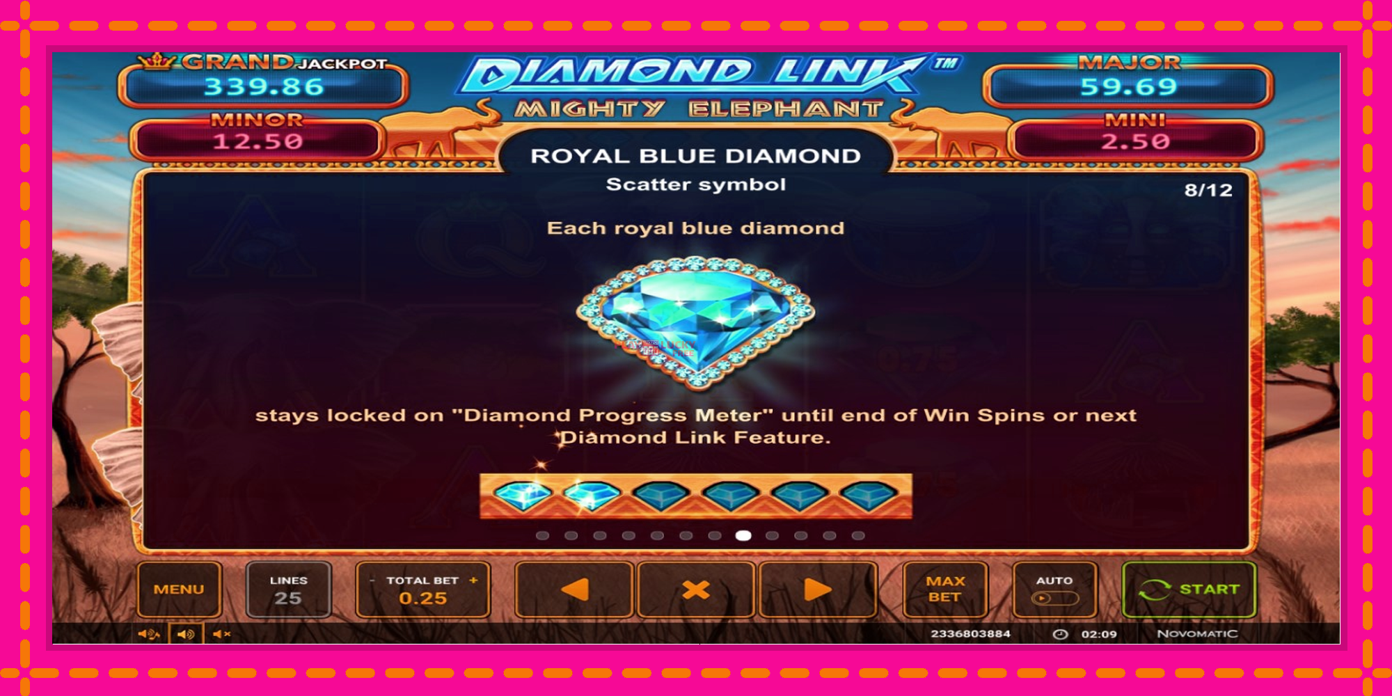 Безплатна игра в Diamond Link: Mighty Elephant без регистрация, картина 6