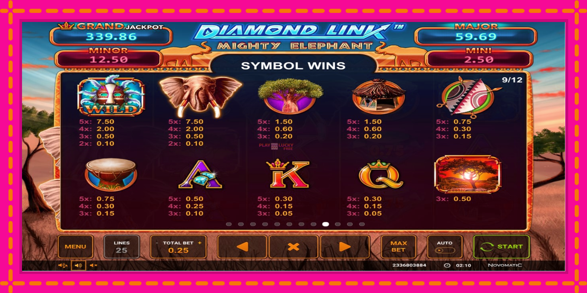 Безплатна игра в Diamond Link: Mighty Elephant без регистрация, картина 7