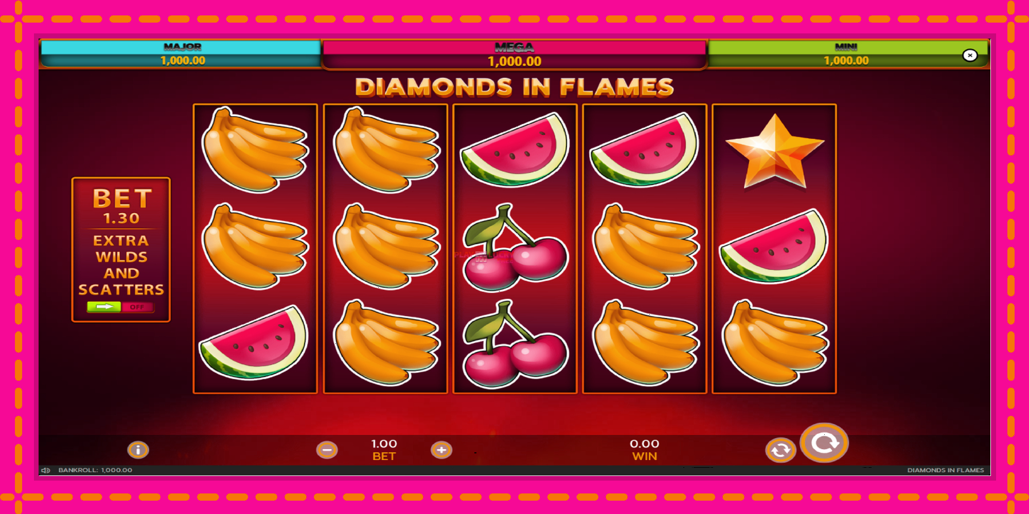 Безплатна игра в Diamonds in Flames без регистрация, картина 2