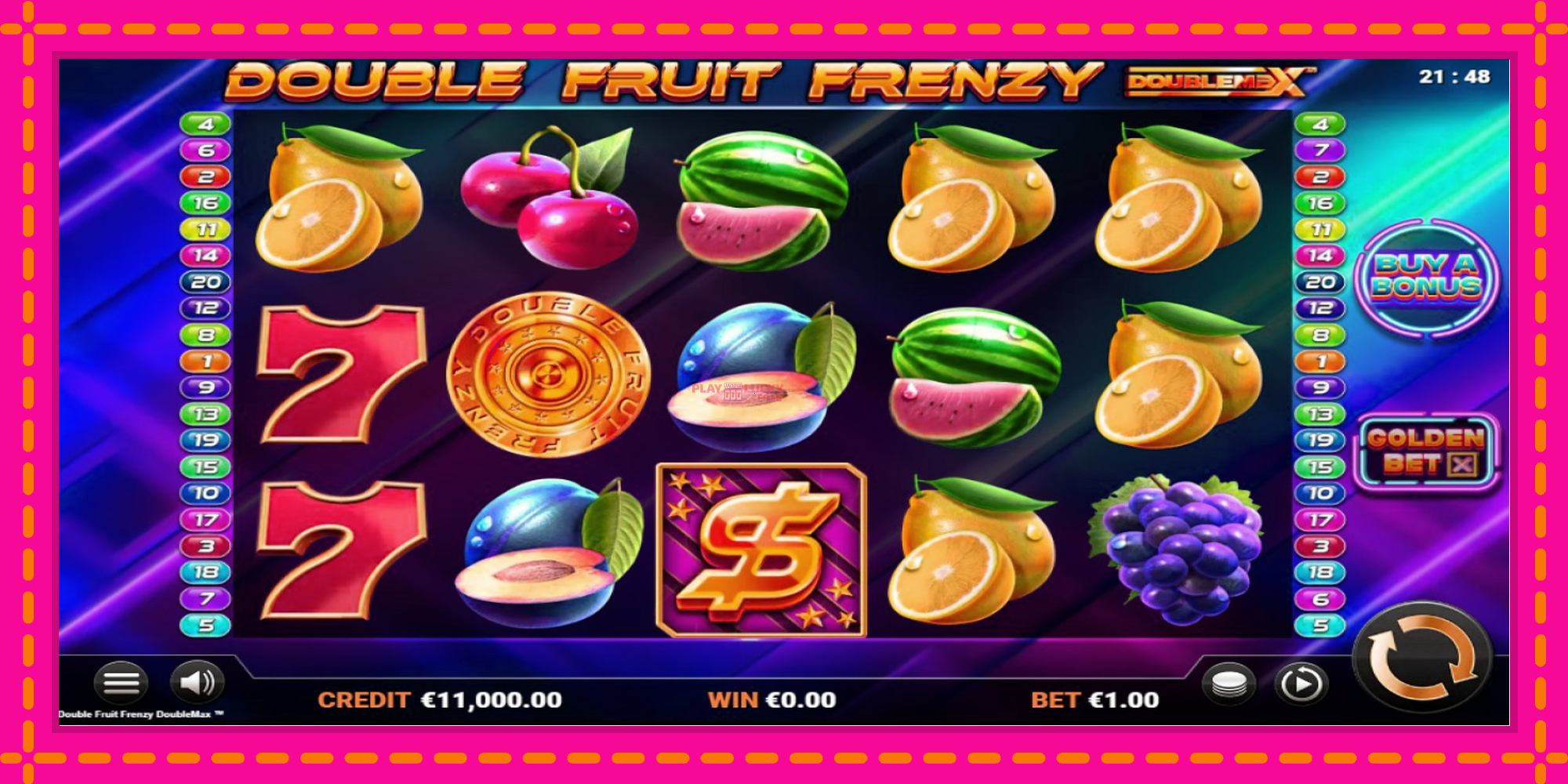 Безплатна игра в Double Fruit Frenzy DoubleMax без регистрация, картина 1