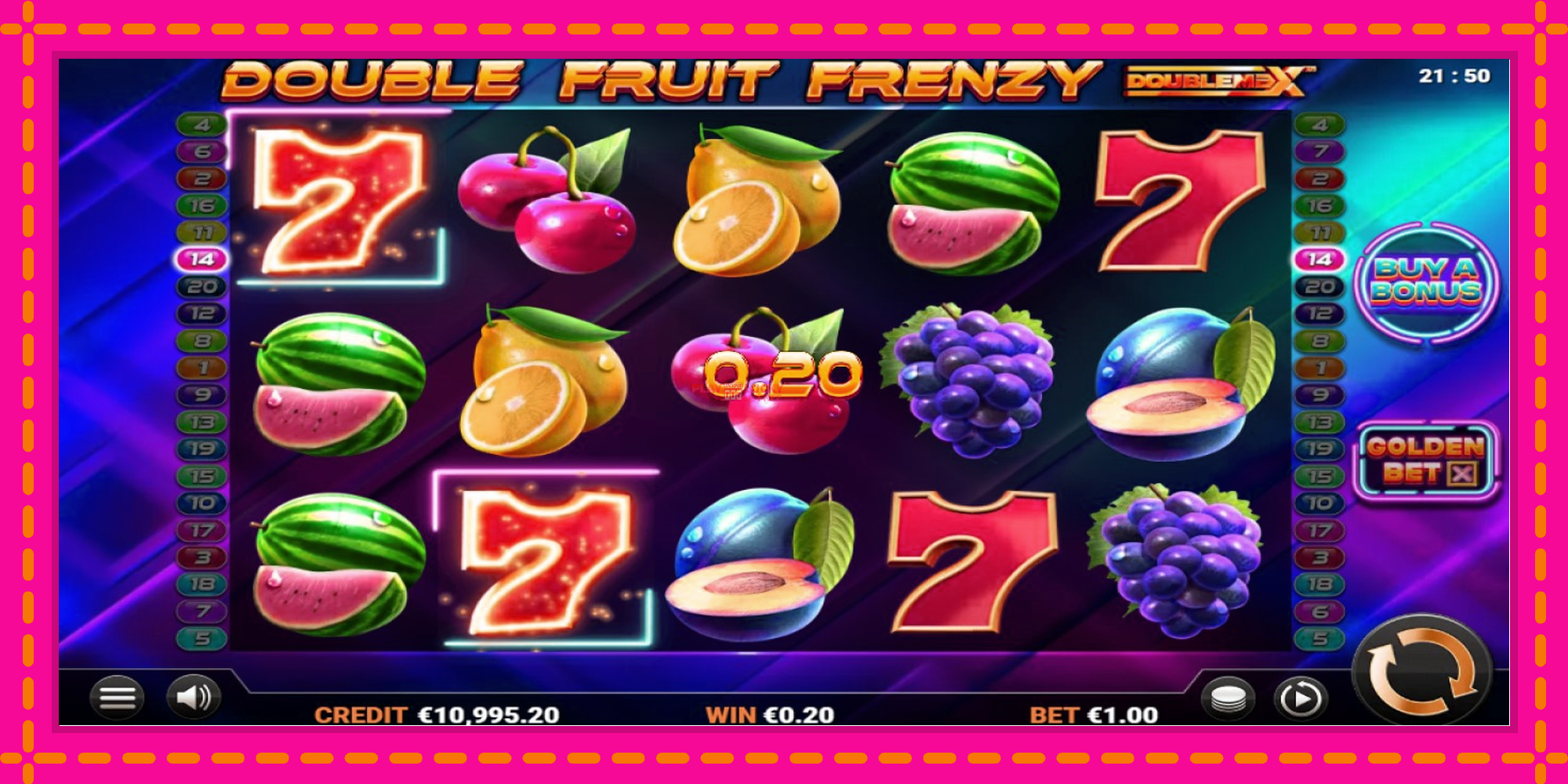 Безплатна игра в Double Fruit Frenzy DoubleMax без регистрация, картина 2