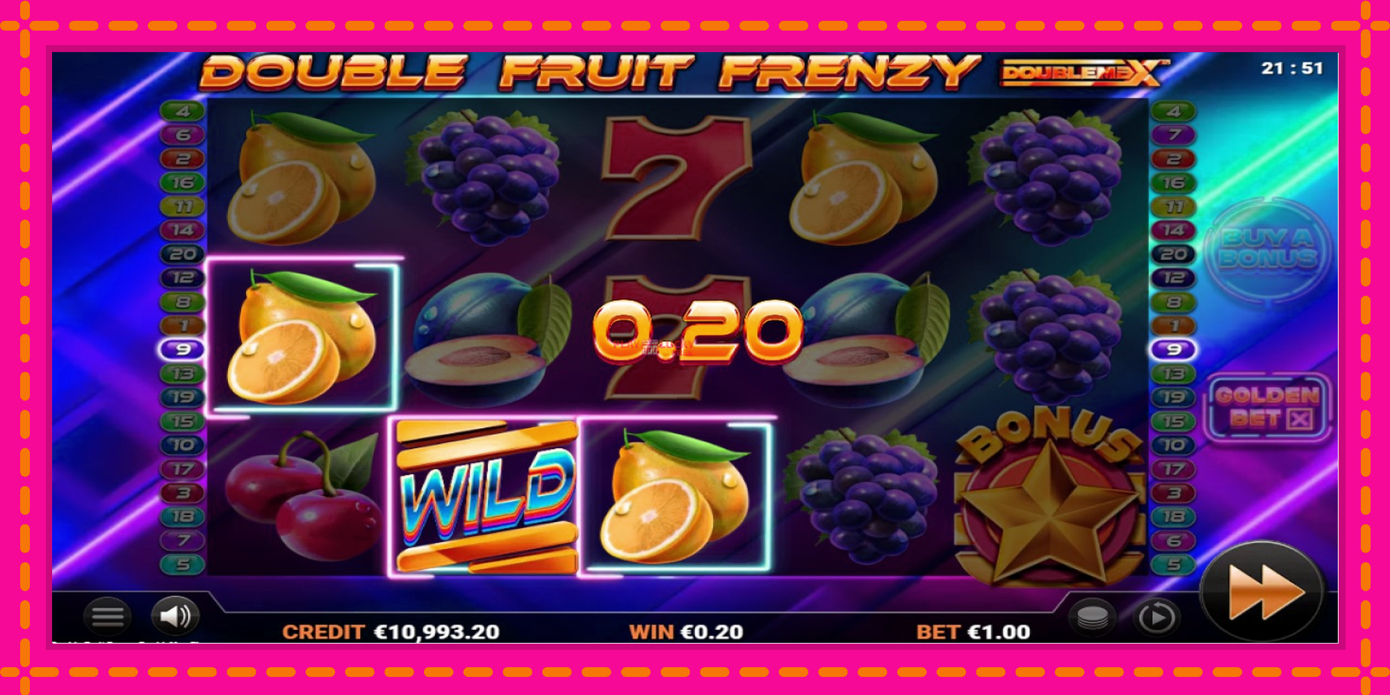 Безплатна игра в Double Fruit Frenzy DoubleMax без регистрация, картина 4