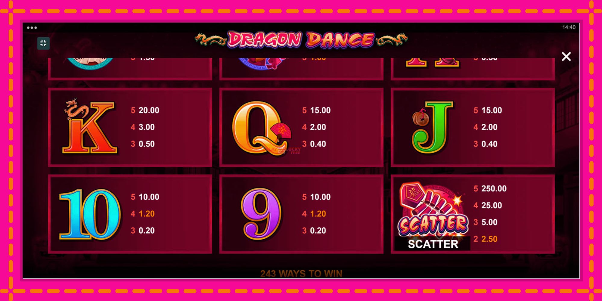 Безплатна игра в Dragon Dance без регистрация, картина 7