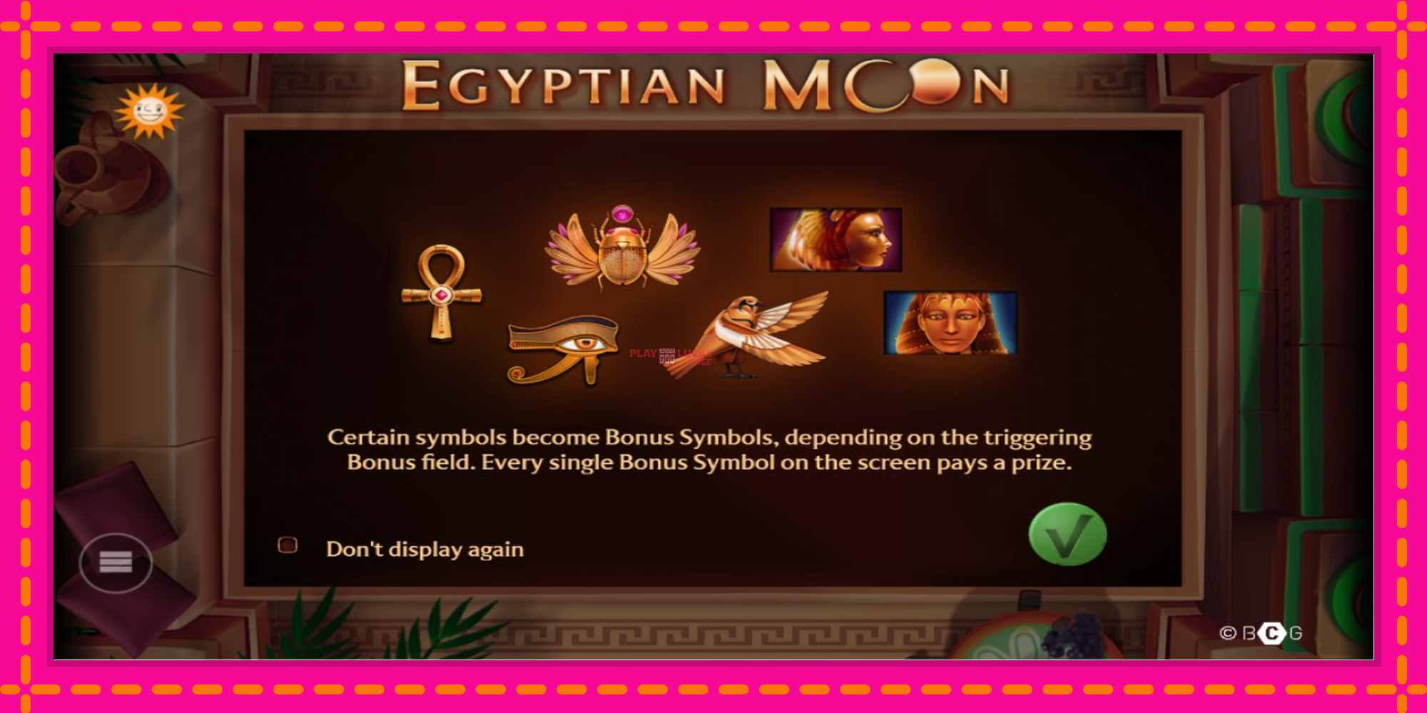 Безплатна игра в Egyptian Moon без регистрация, картина 1