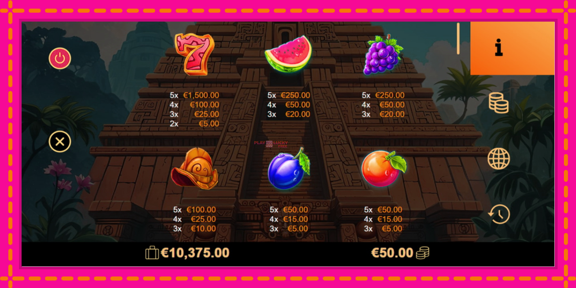 Безплатна игра в El Dorado Fruits без регистрация, картина 5