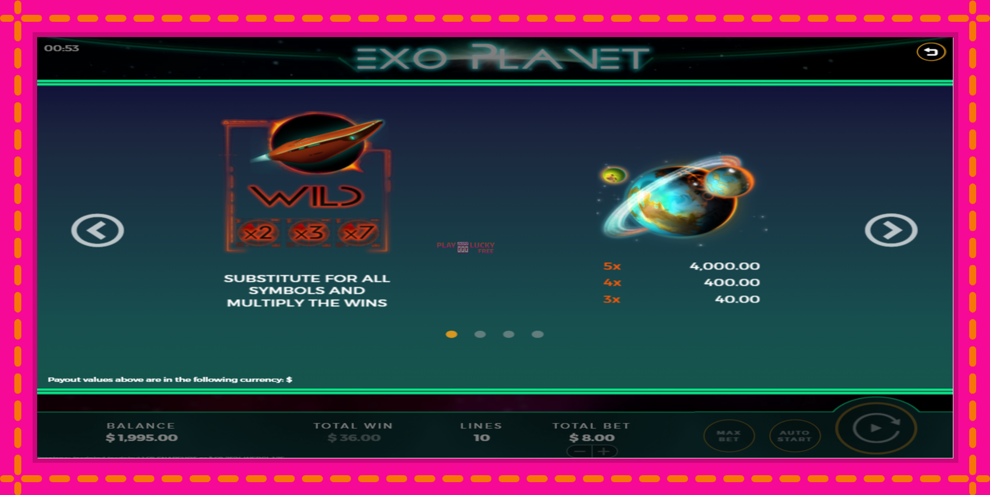 Безплатна игра в Exo Planet без регистрация, картина 4