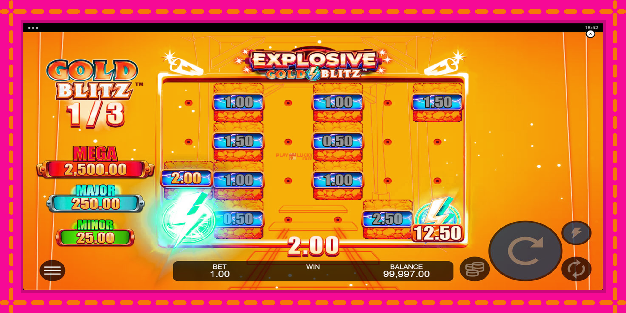 Безплатна игра в Explosive Gold Blitz без регистрация, картина 3