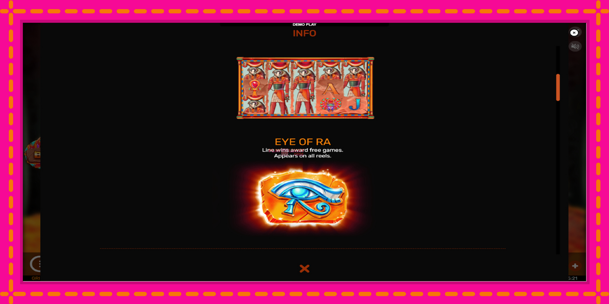 Безплатна игра в Eyes of Ra без регистрация, картина 5