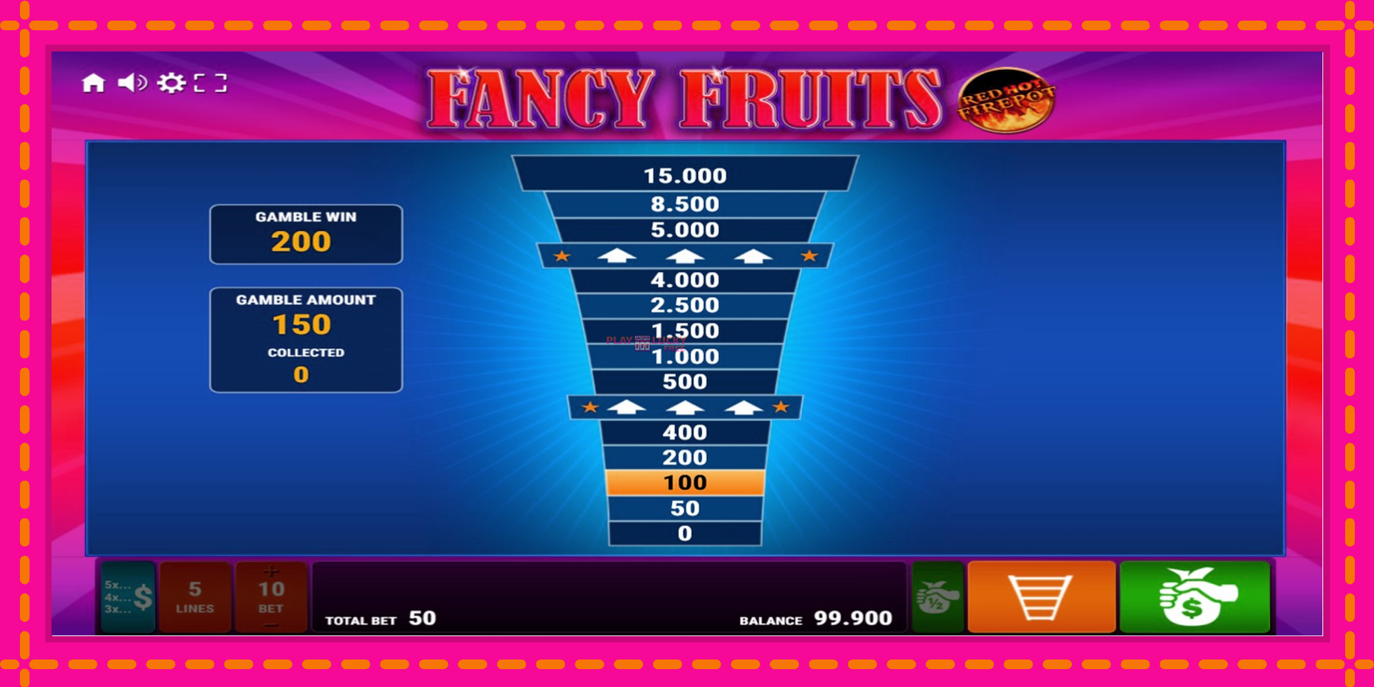 Безплатна игра в Fancy Fruits Red Hot Firepot без регистрация, картина 3