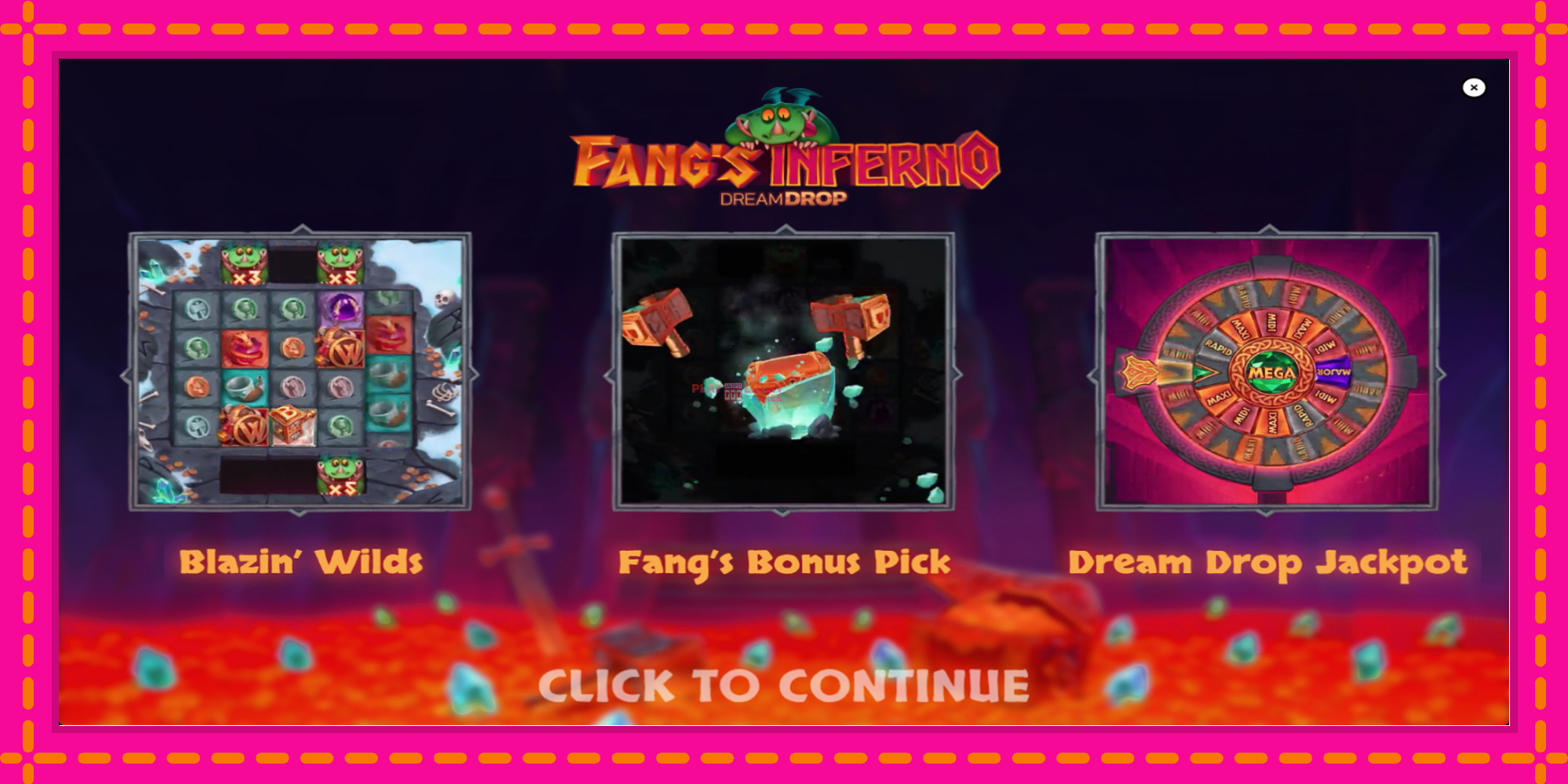 Безплатна игра в Fangs Inferno Dream Drop без регистрация, картина 1