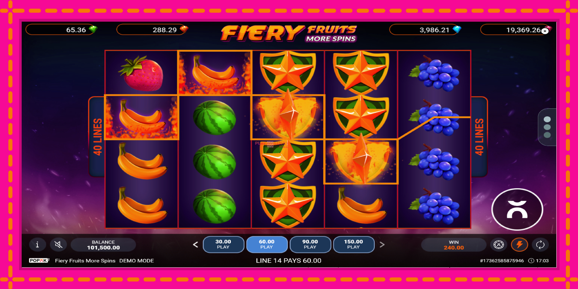 Безплатна игра в Fiery Fruits More Spins без регистрация, картина 3