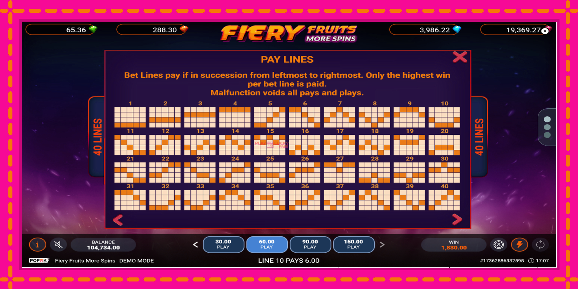 Безплатна игра в Fiery Fruits More Spins без регистрация, картина 7