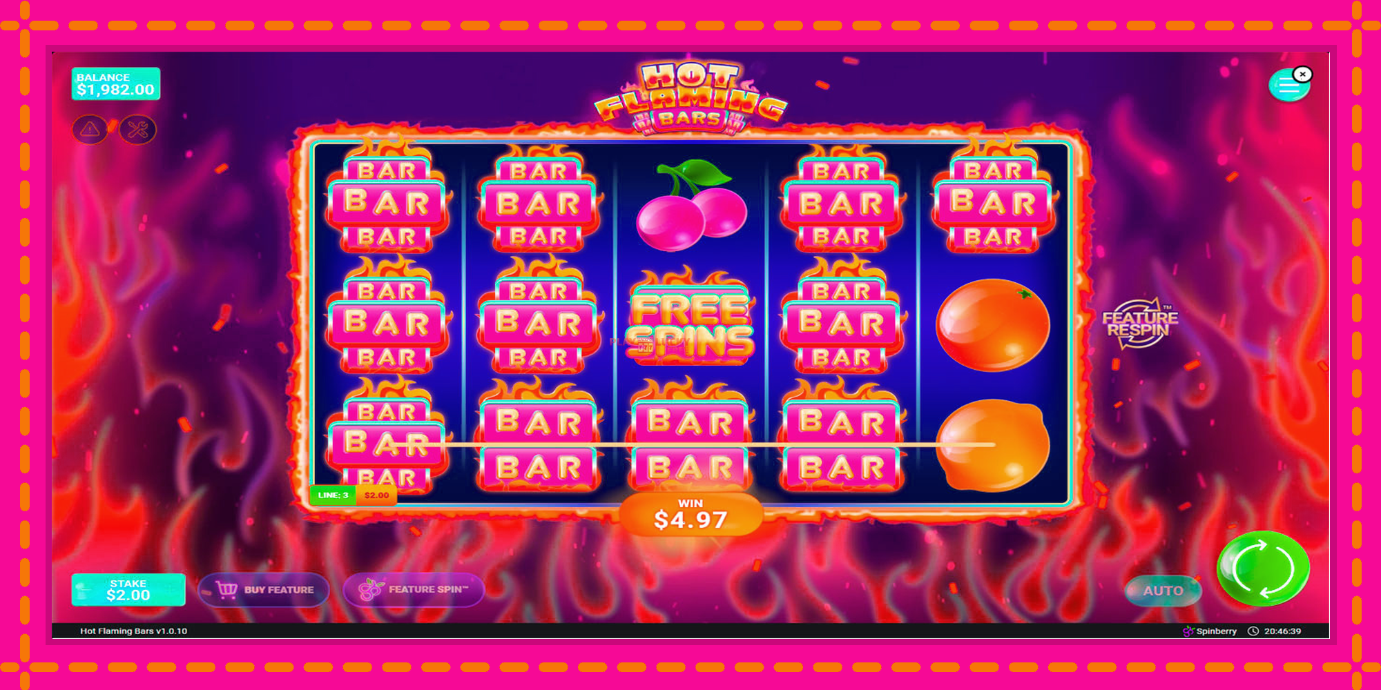 Безплатна игра в Flaming Bars без регистрация, картина 2