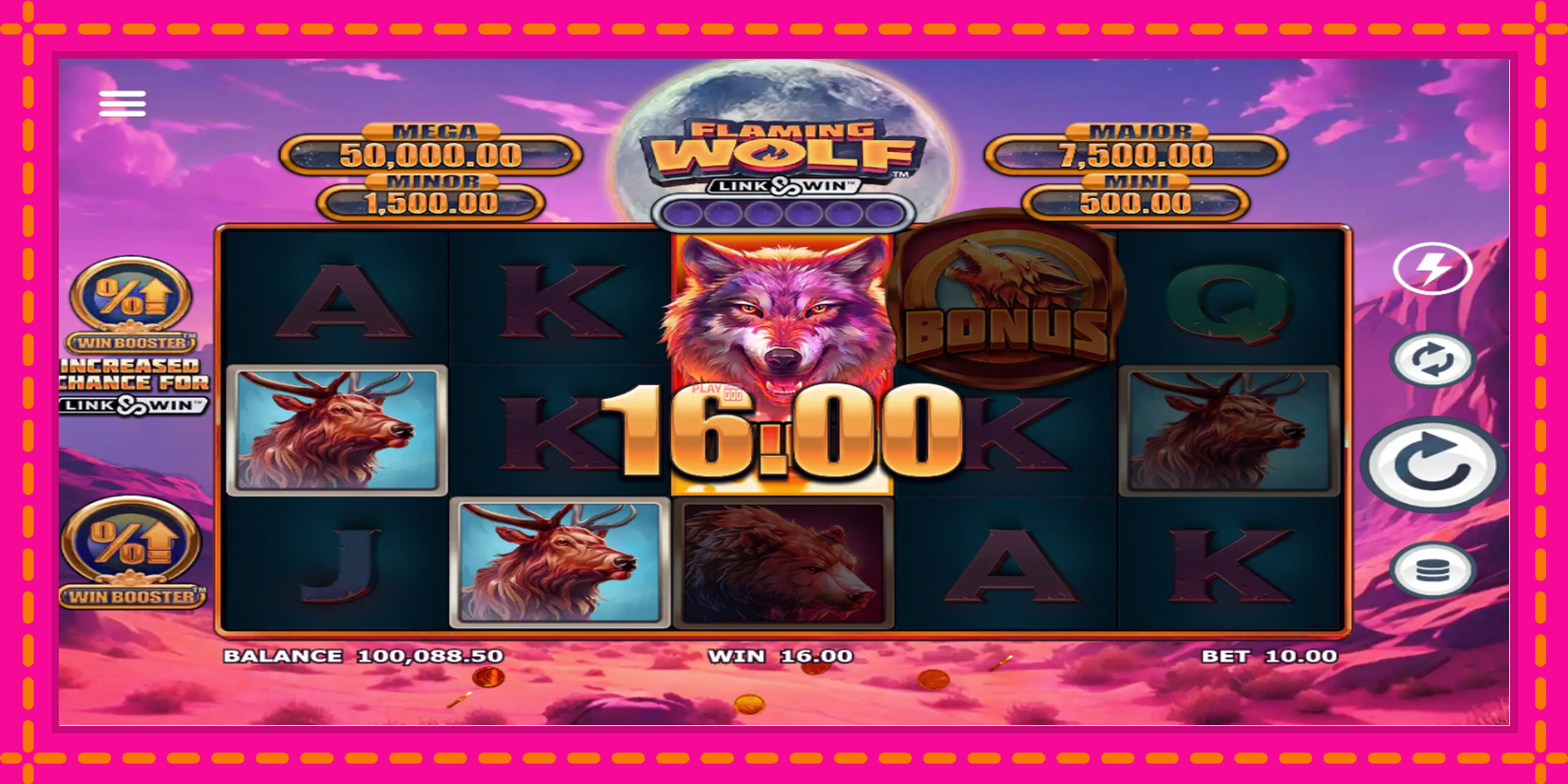 Безплатна игра в Flaming Wolf Link & Win без регистрация, картина 3