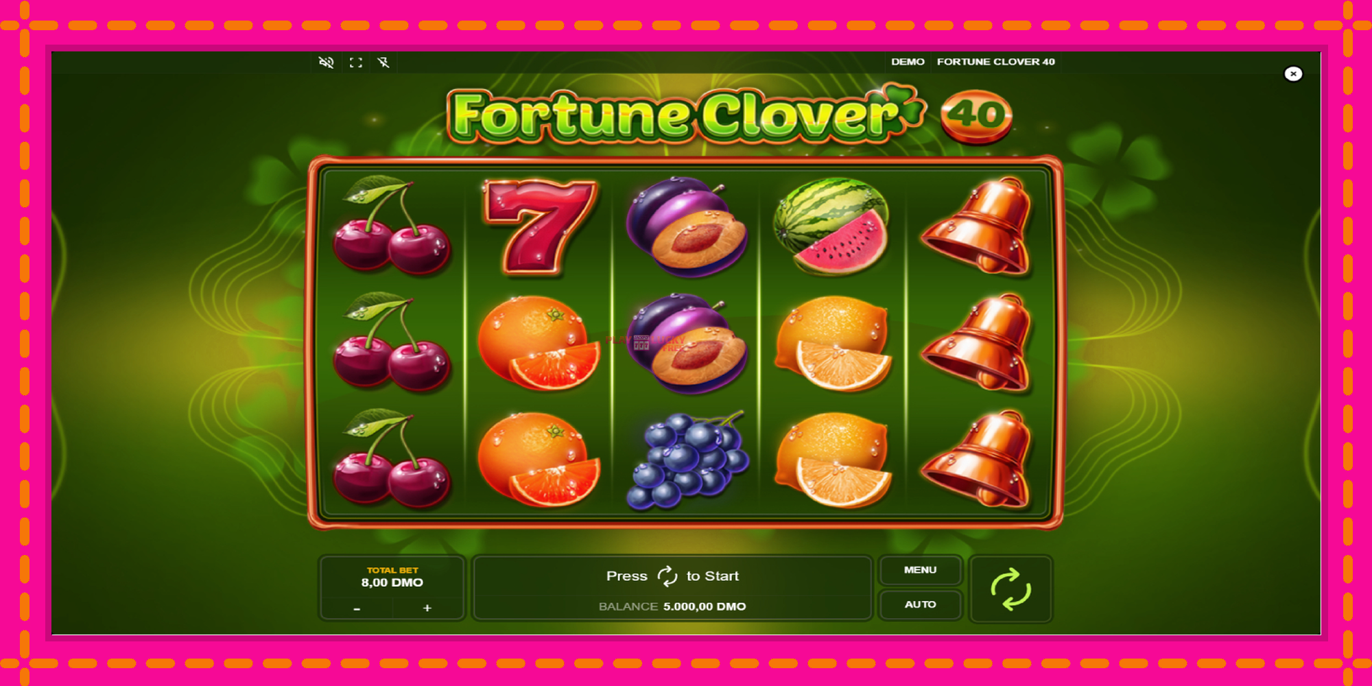 Безплатна игра в Fortune Clover 40 без регистрация, картина 1