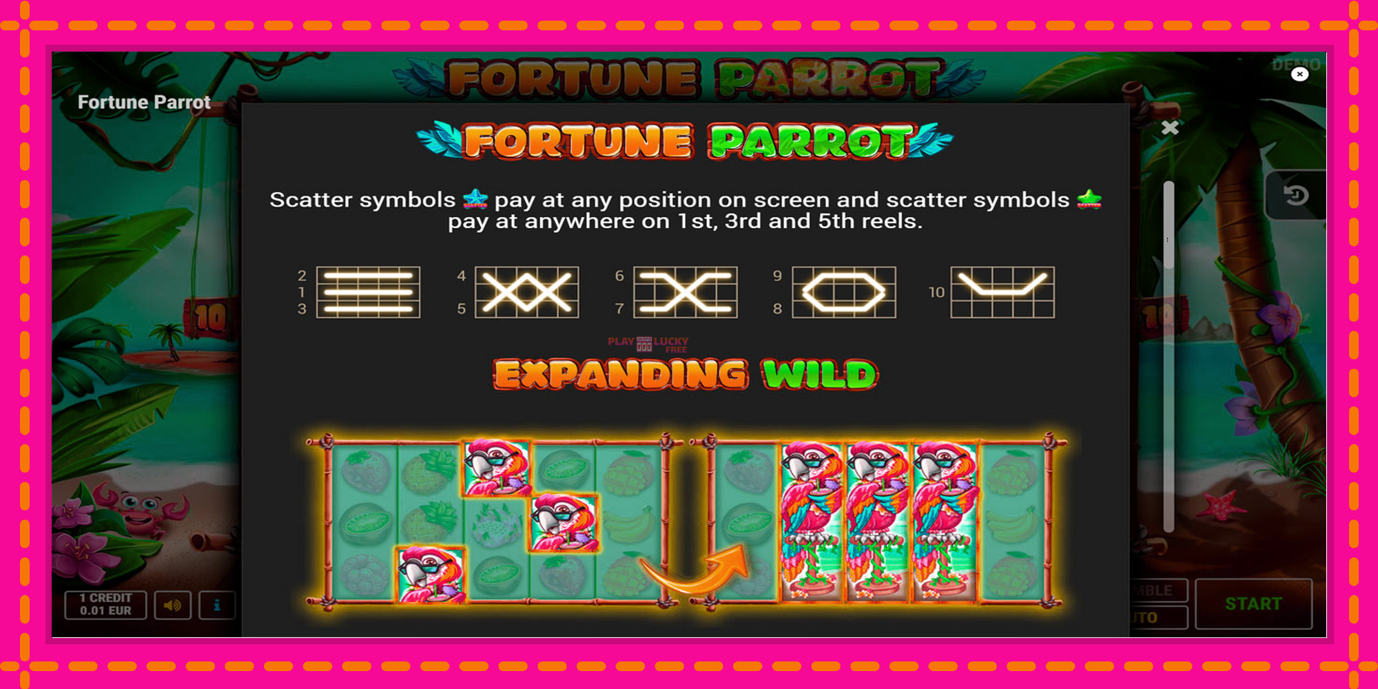 Безплатна игра в Fortune Parrot без регистрация, картина 7