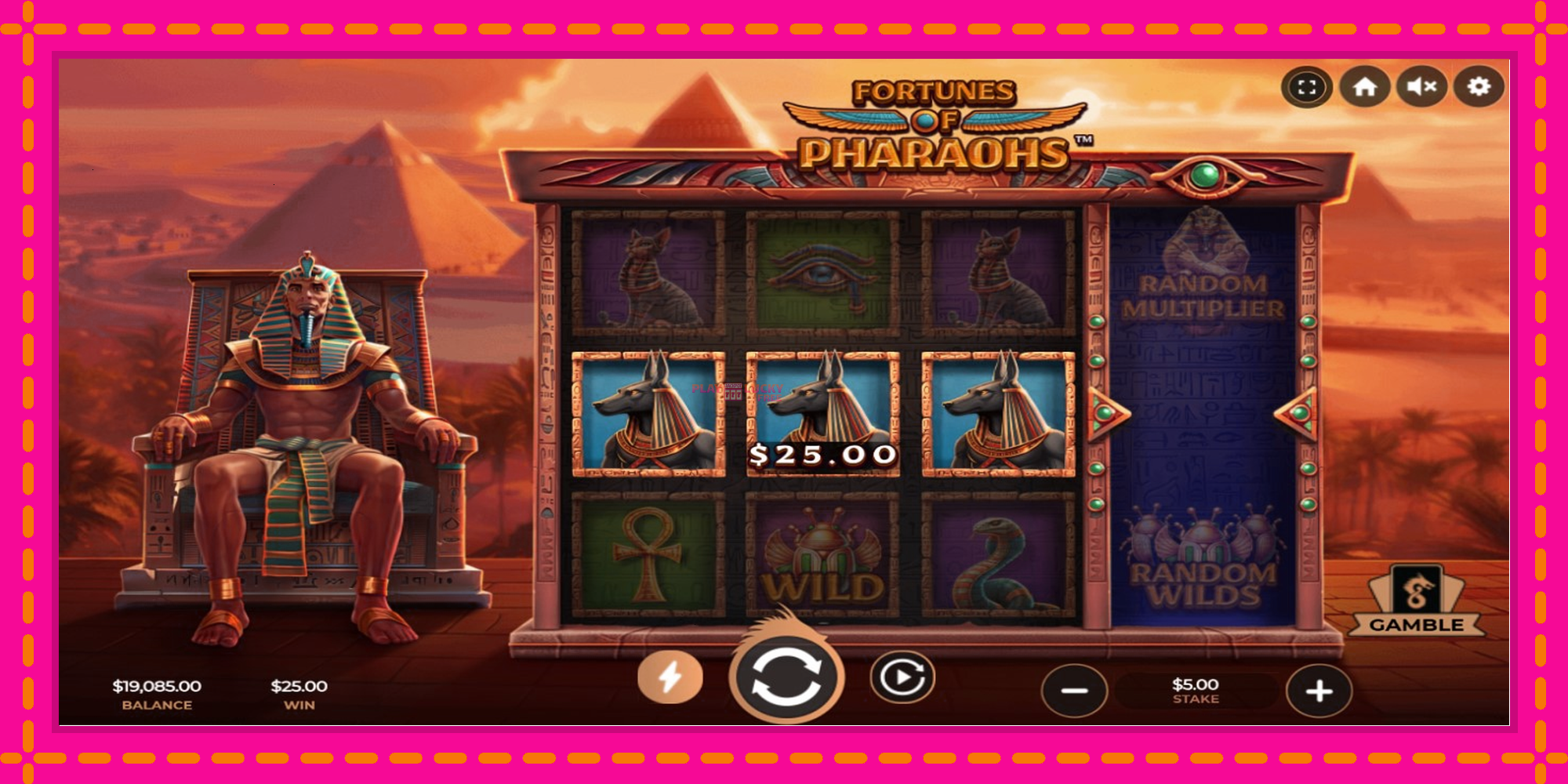 Безплатна игра в Fortunes of Pharaohs без регистрация, картина 3