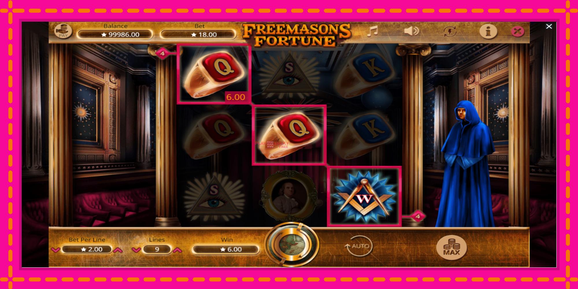 Безплатна игра в Freemasons Fortune без регистрация, картина 3