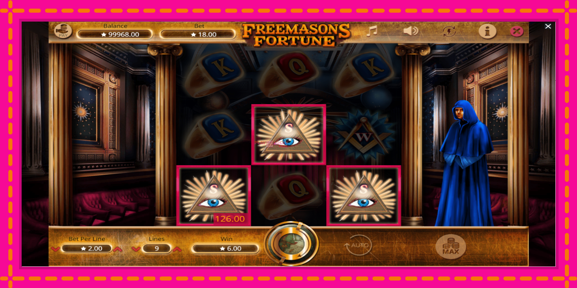 Безплатна игра в Freemasons Fortune без регистрация, картина 4