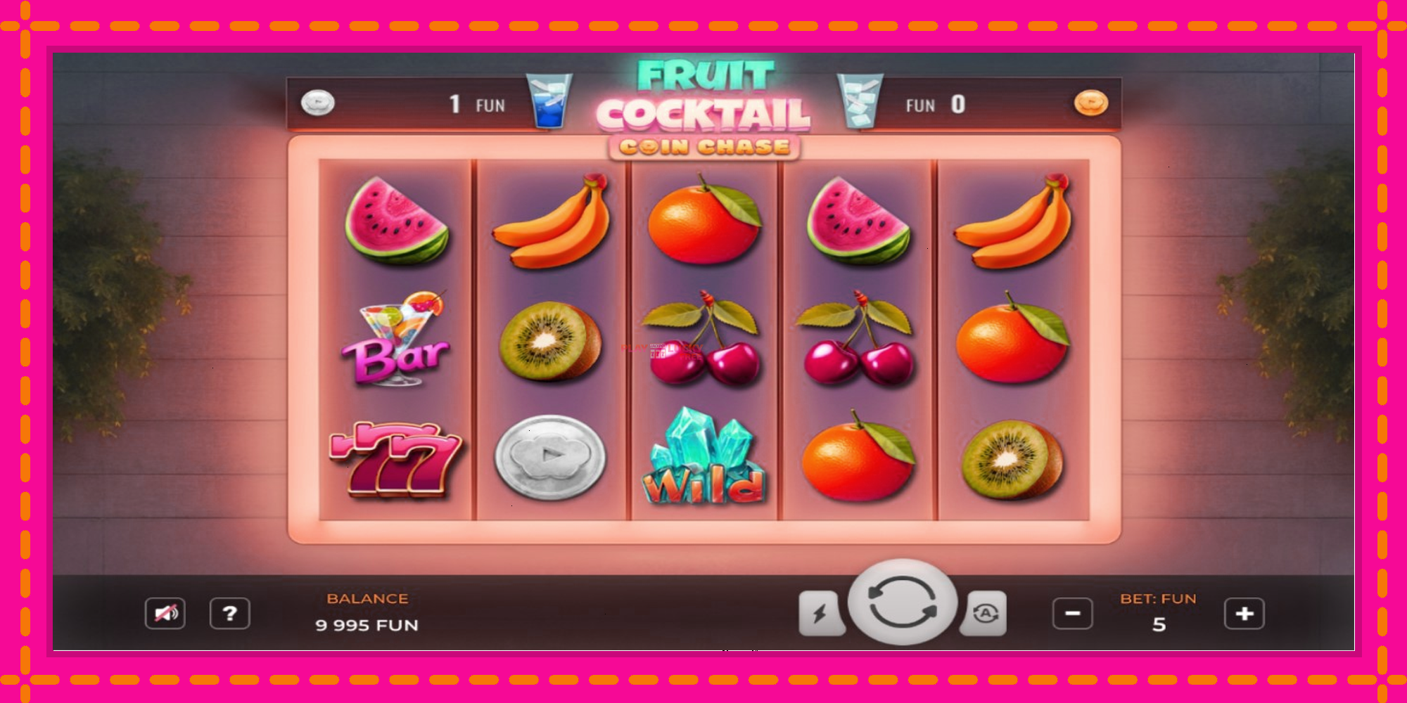 Безплатна игра в Fruit Cocktail Coin Chase без регистрация, картина 1