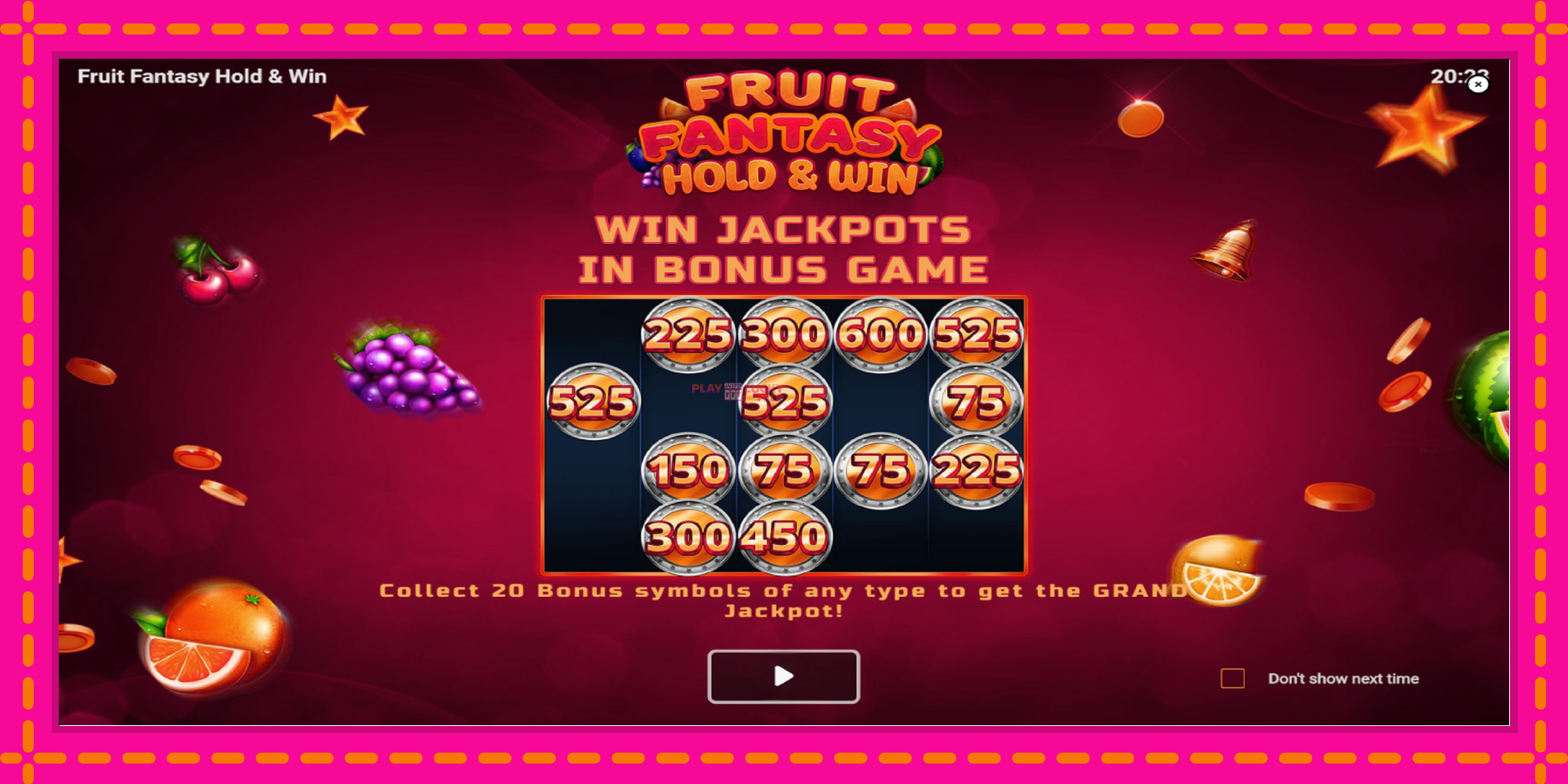 Безплатна игра в Fruit Fantasy Hold & Win без регистрация, картина 1