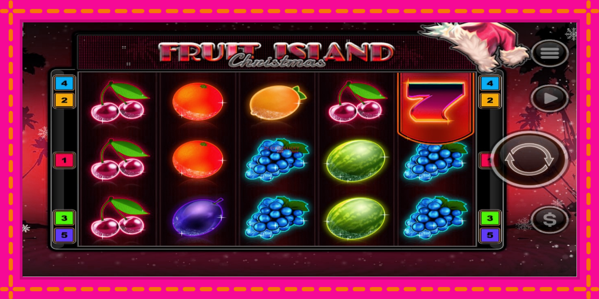 Безплатна игра в Fruit Island Christmas без регистрация, картина 1