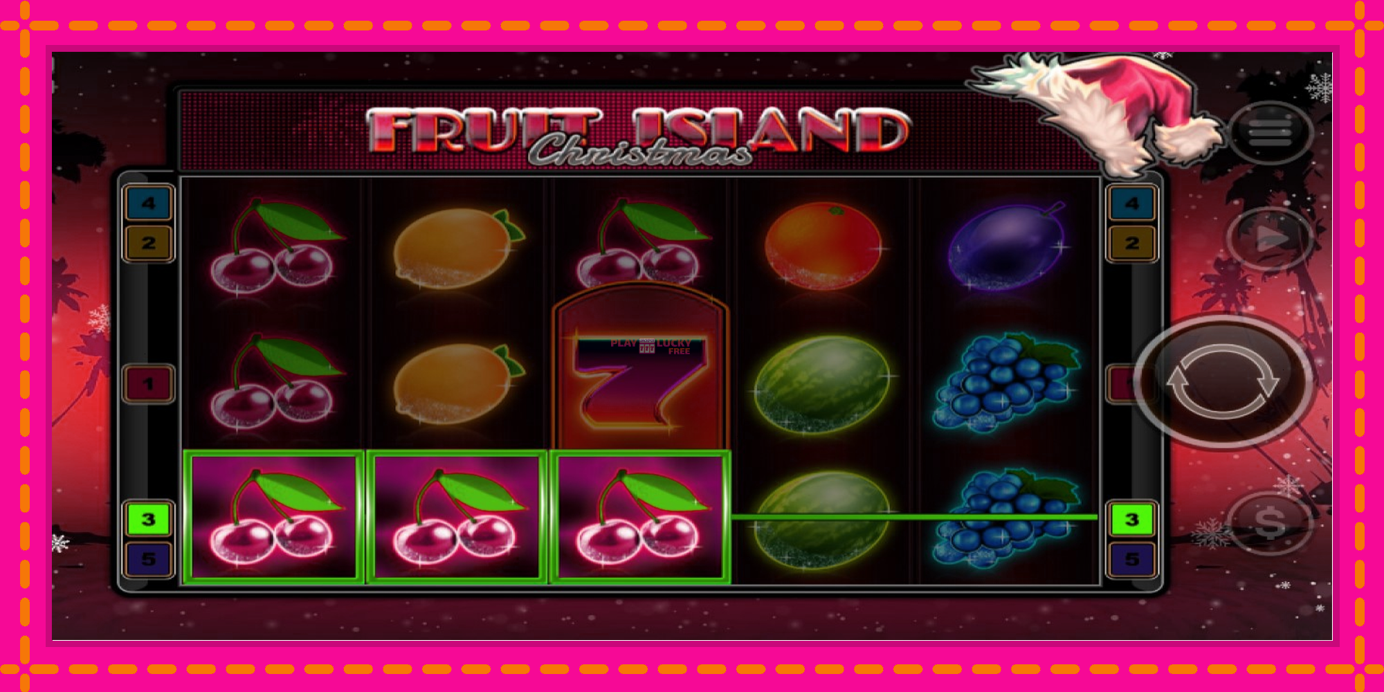 Безплатна игра в Fruit Island Christmas без регистрация, картина 2