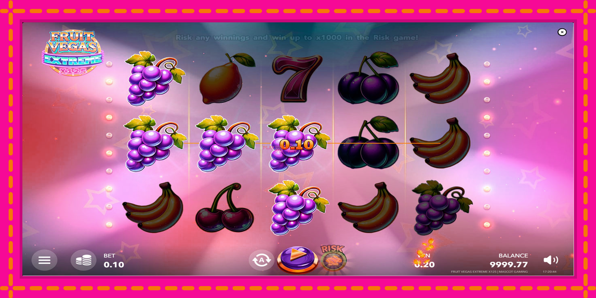 Безплатна игра в Fruit Vegas Extreme x125 без регистрация, картина 3