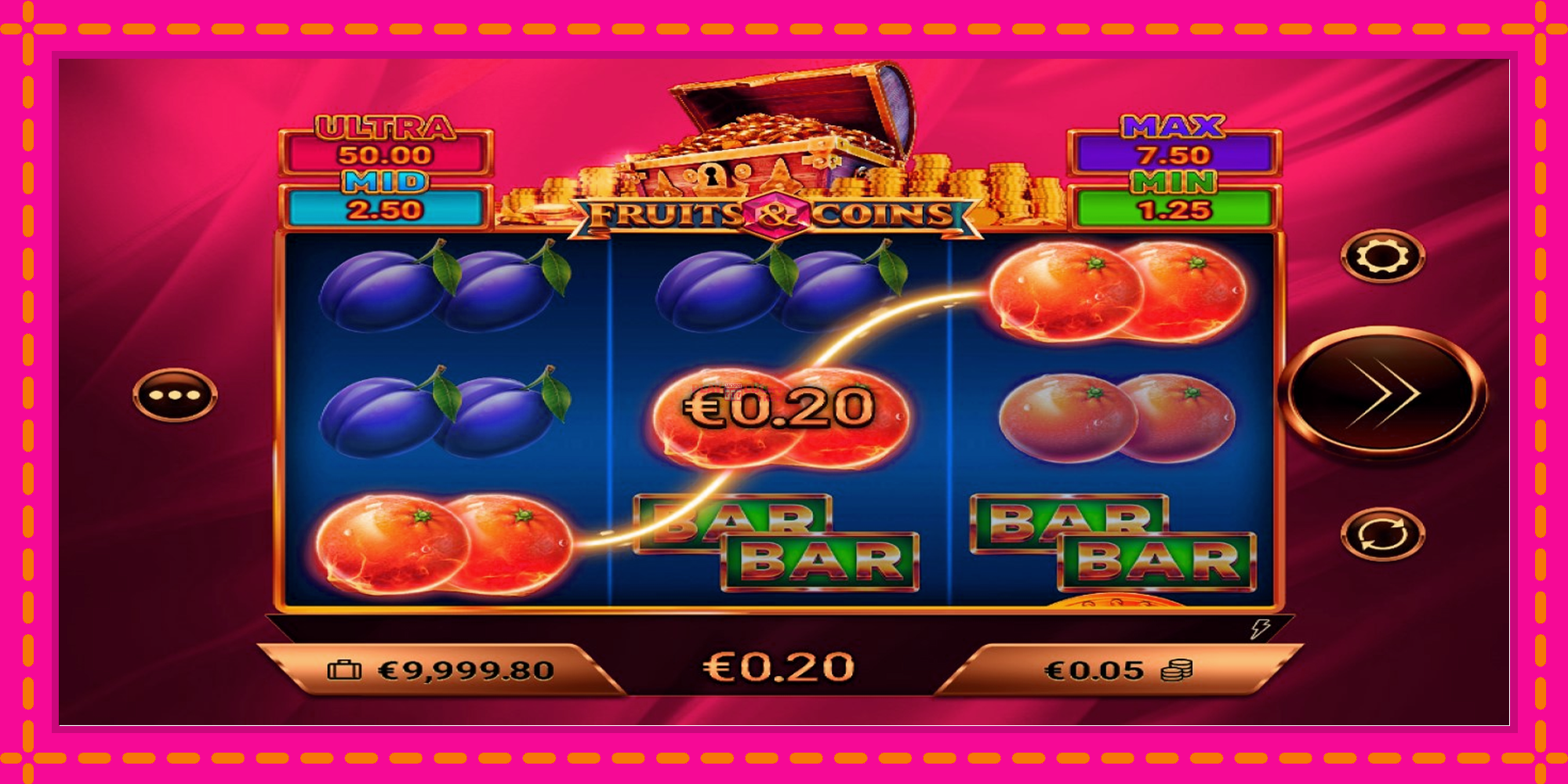 Безплатна игра в Fruits & Coins без регистрация, картина 3