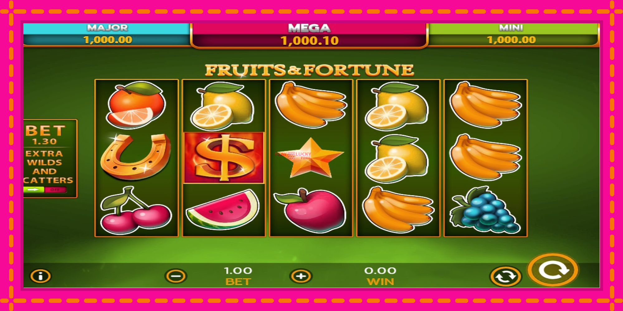 Безплатна игра в Fruits & Fortune без регистрация, картина 3