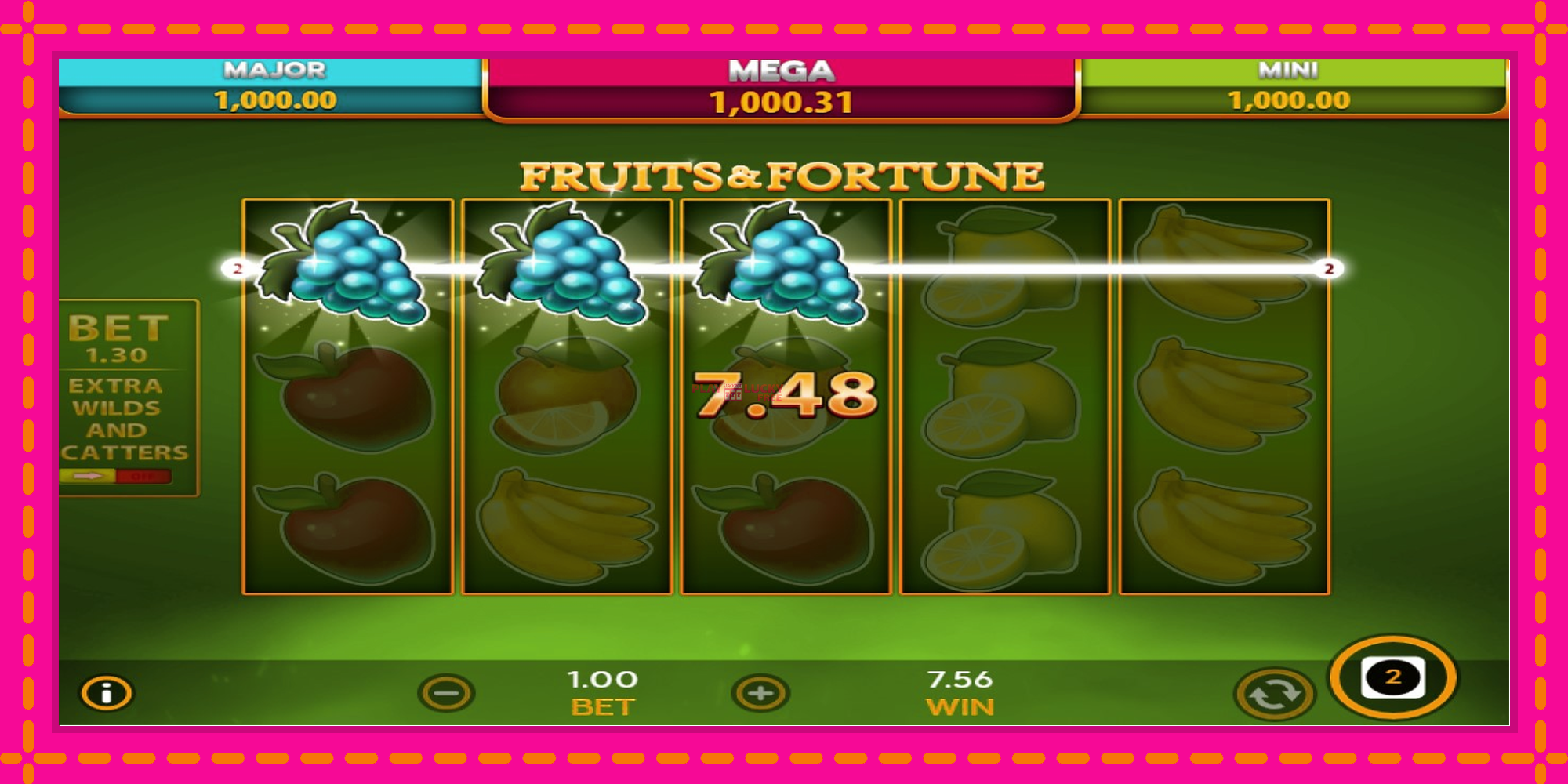 Безплатна игра в Fruits & Fortune без регистрация, картина 5