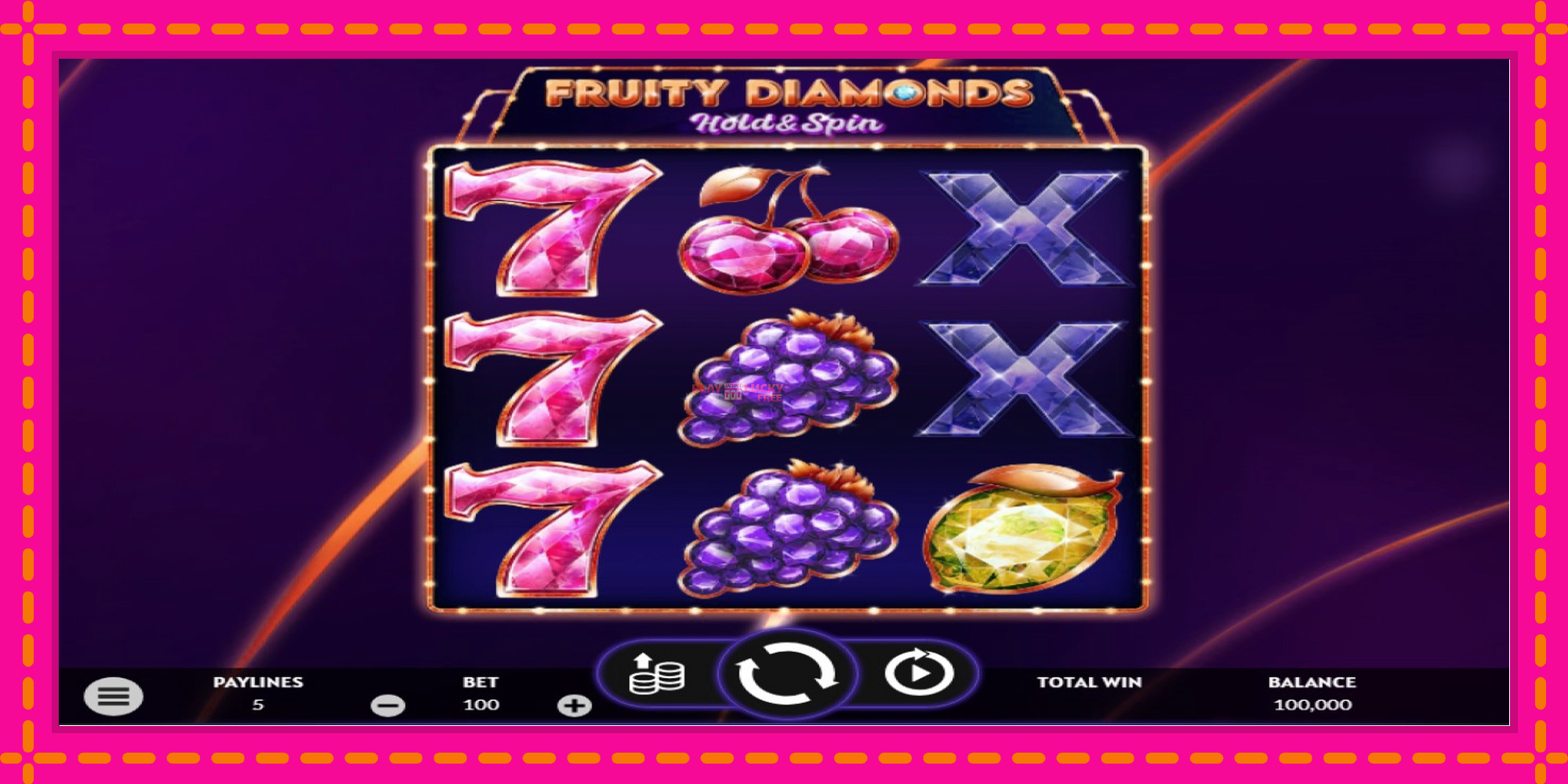 Безплатна игра в Fruity Diamonds без регистрация, картина 1