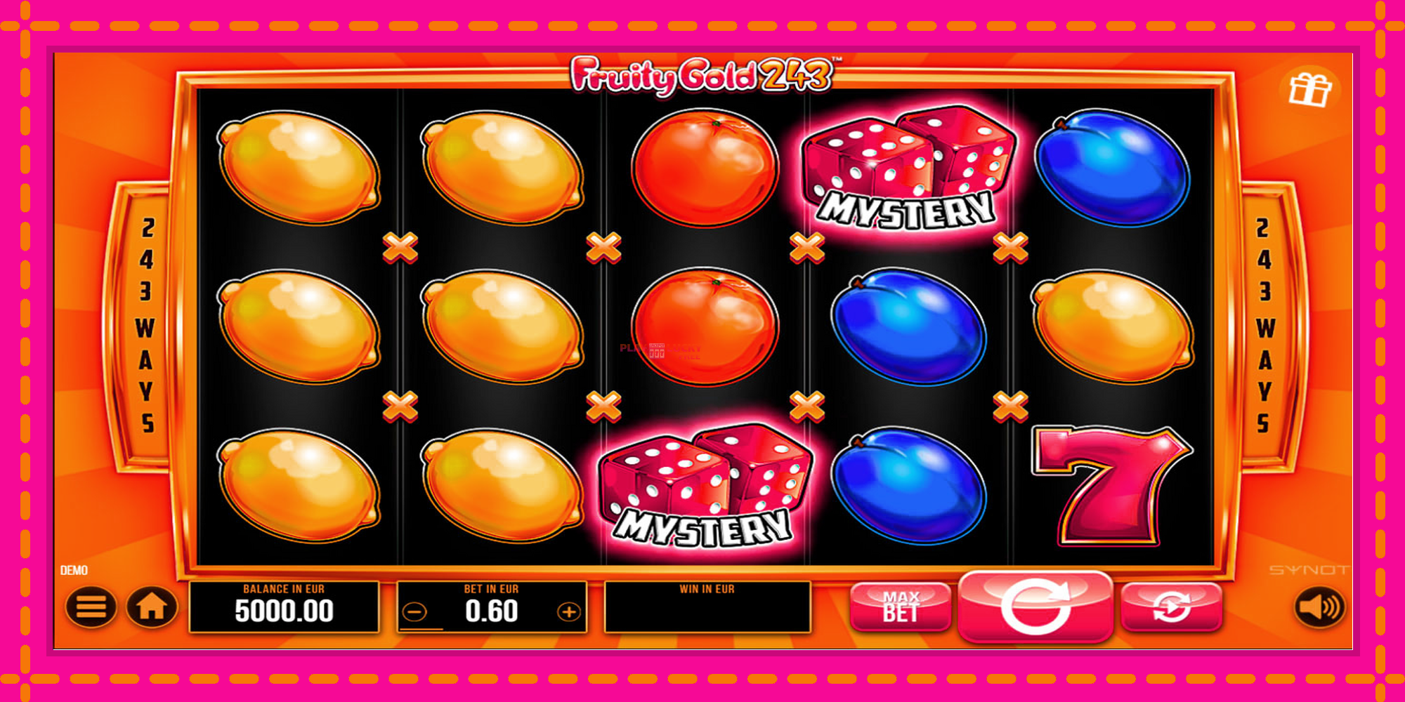 Безплатна игра в Fruity Gold 243 без регистрация, картина 1