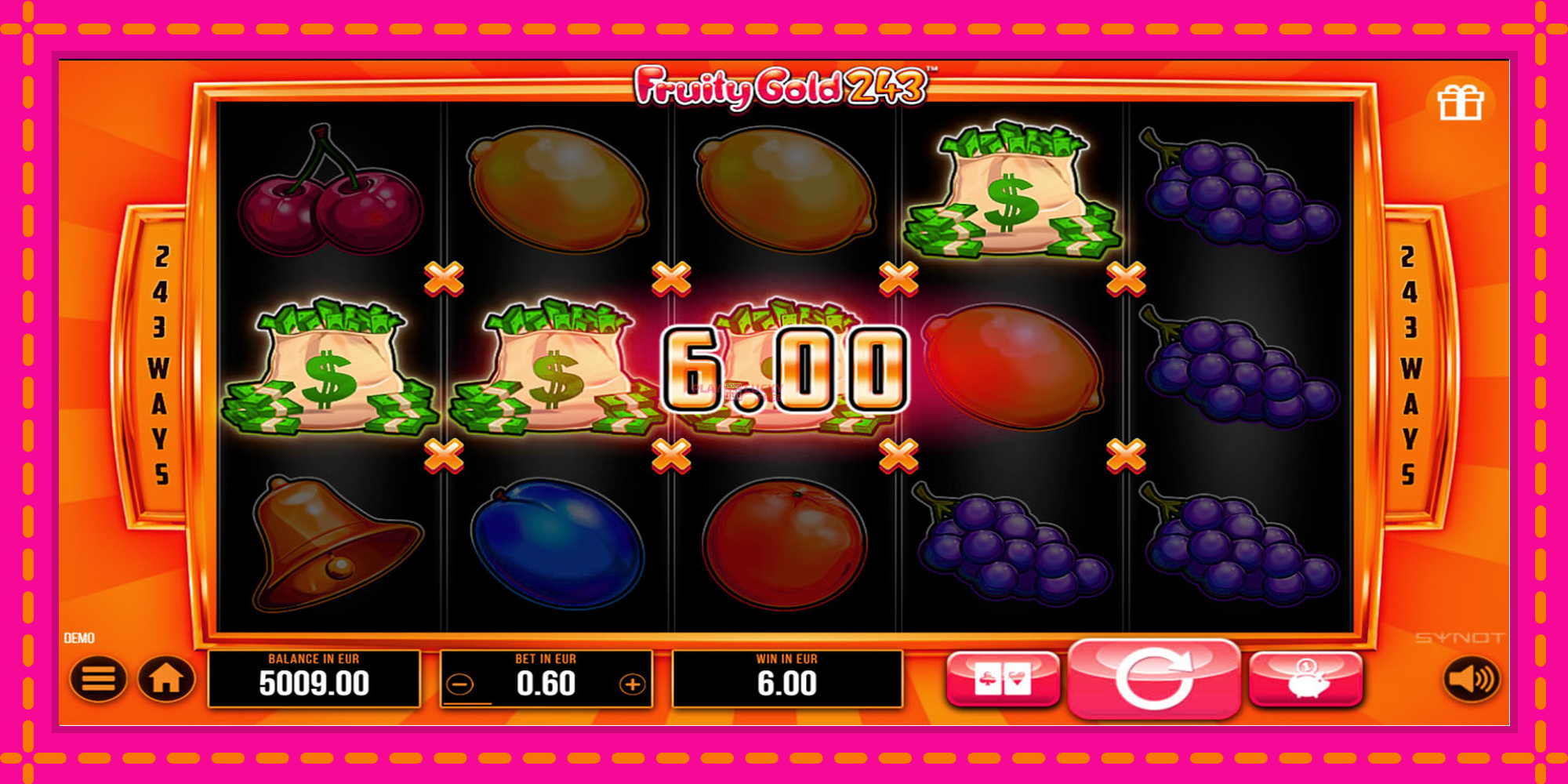 Безплатна игра в Fruity Gold 243 без регистрация, картина 4