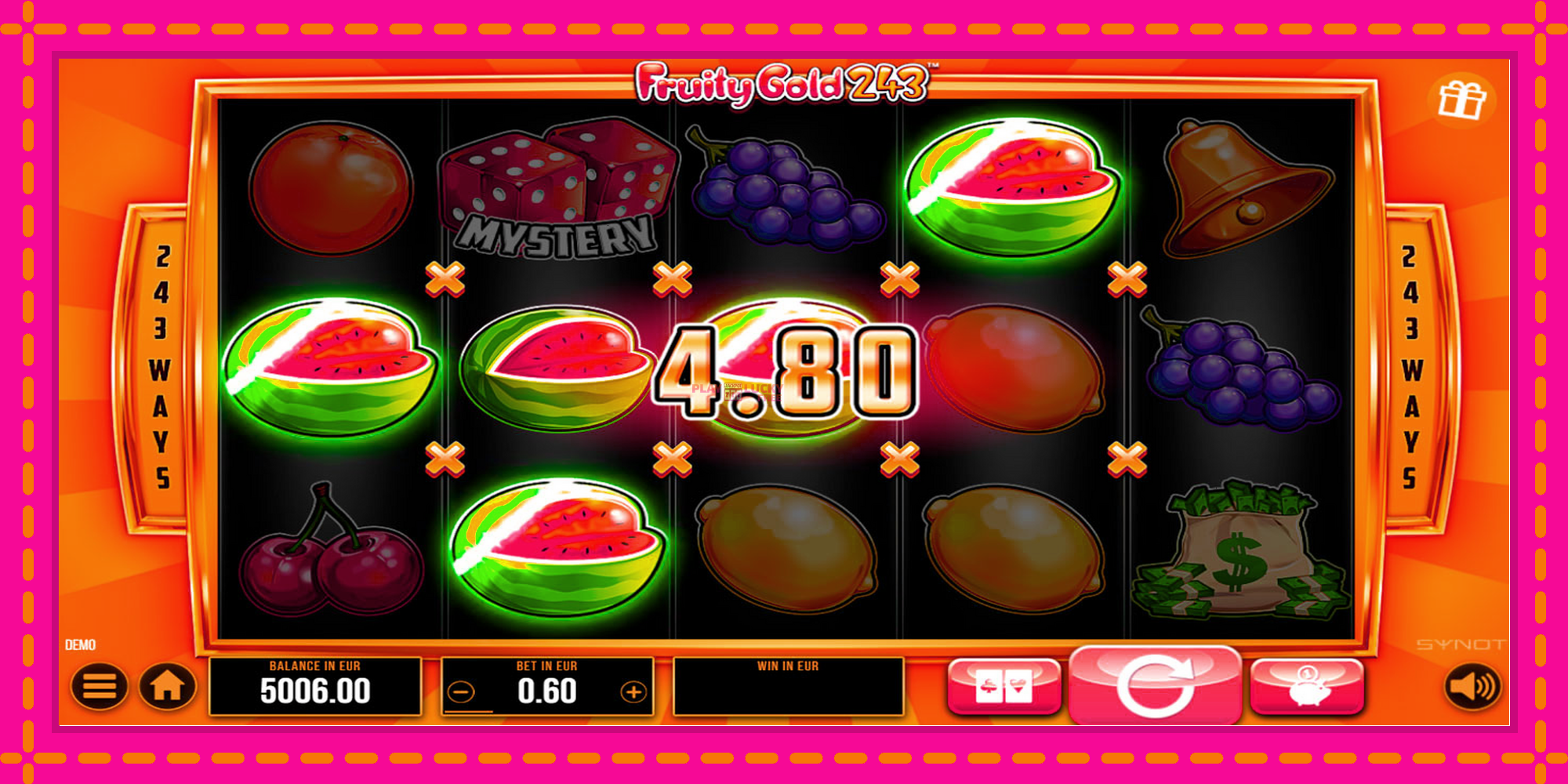 Безплатна игра в Fruity Gold 243 без регистрация, картина 5