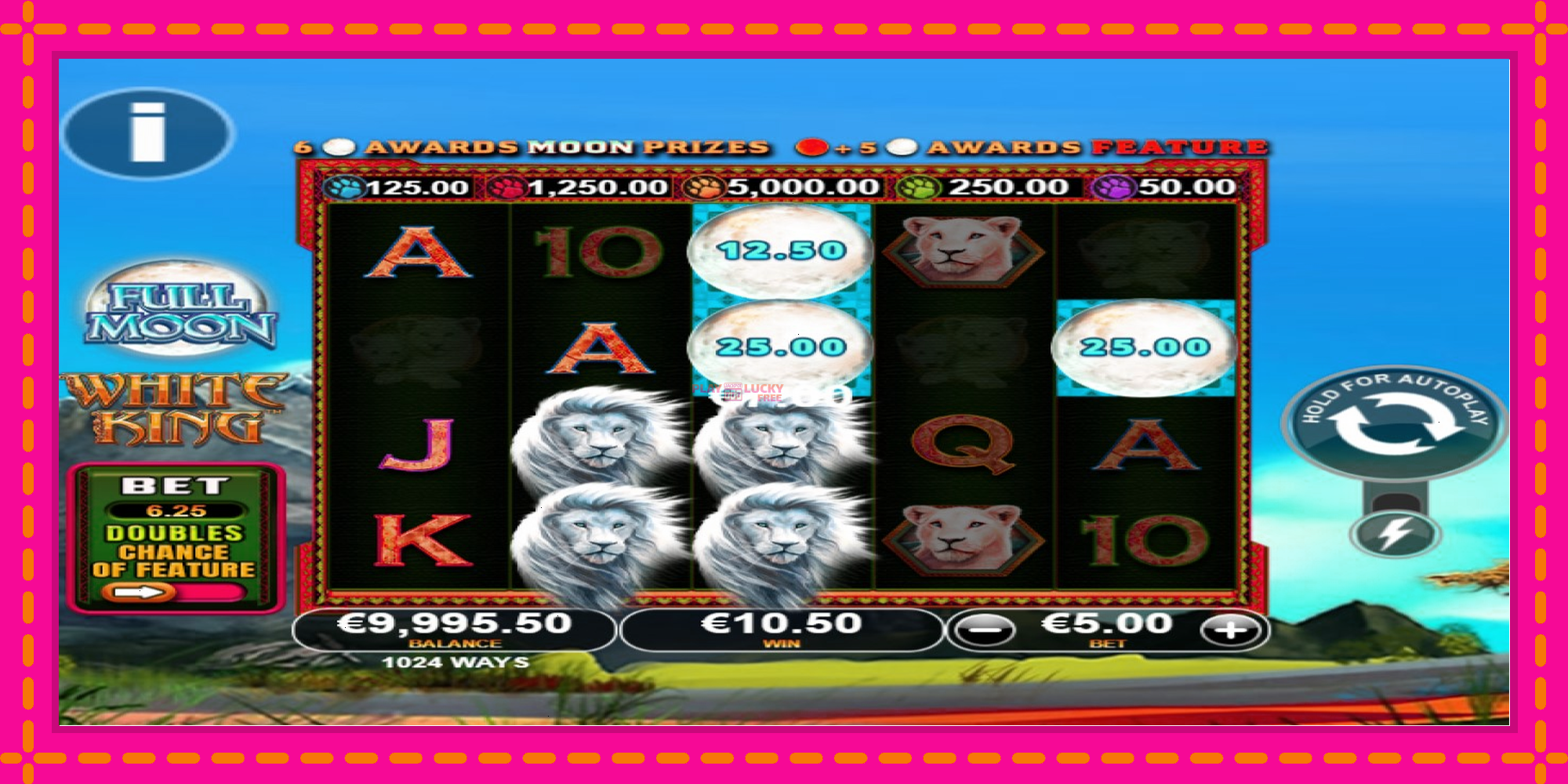 Безплатна игра в Full Moon: White King PowerPlay Jackpot без регистрация, картина 2