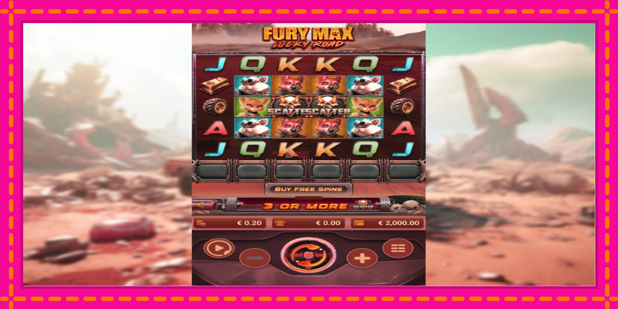 Безплатна игра в Fury Max Lucky Road без регистрация, картина 2