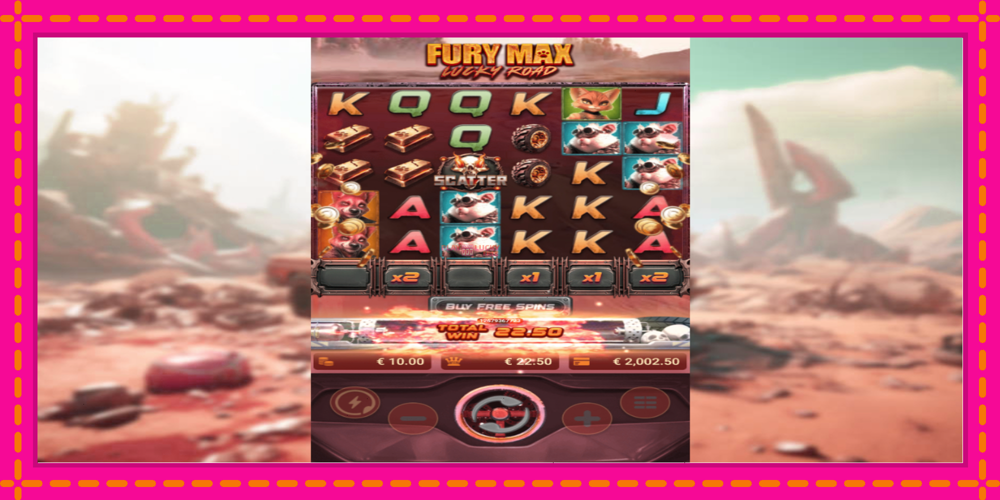 Безплатна игра в Fury Max Lucky Road без регистрация, картина 3