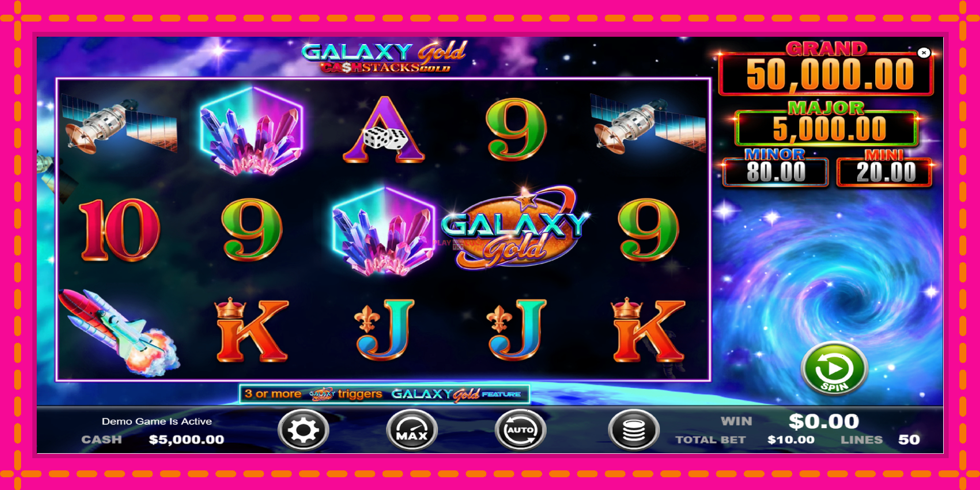 Безплатна игра в Galaxy Gold CashStacks Gold без регистрация, картина 2