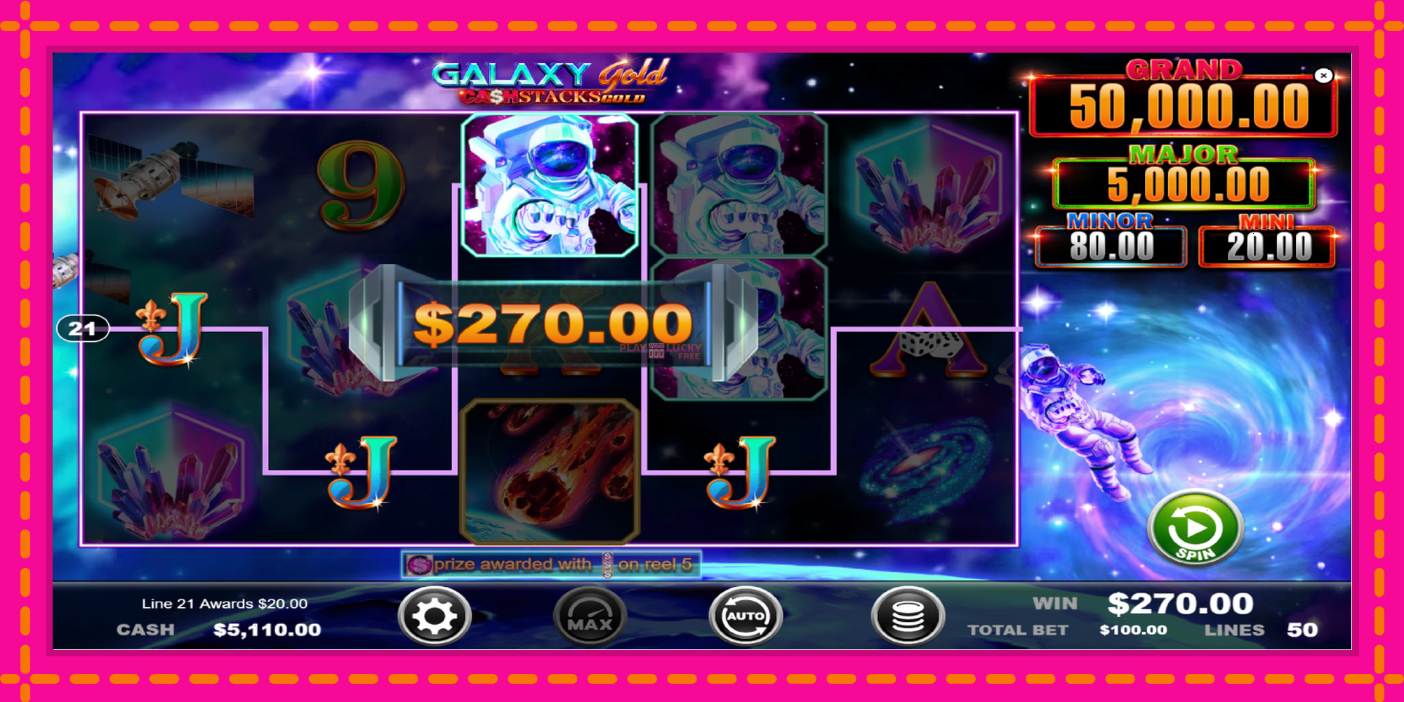 Безплатна игра в Galaxy Gold CashStacks Gold без регистрация, картина 4