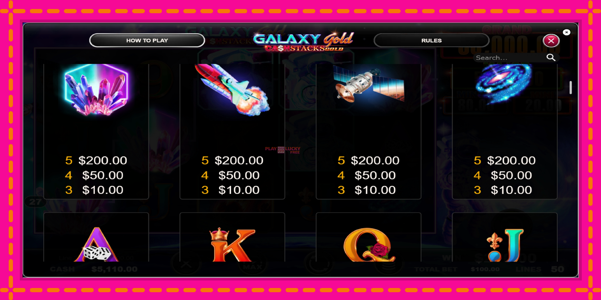 Безплатна игра в Galaxy Gold CashStacks Gold без регистрация, картина 5