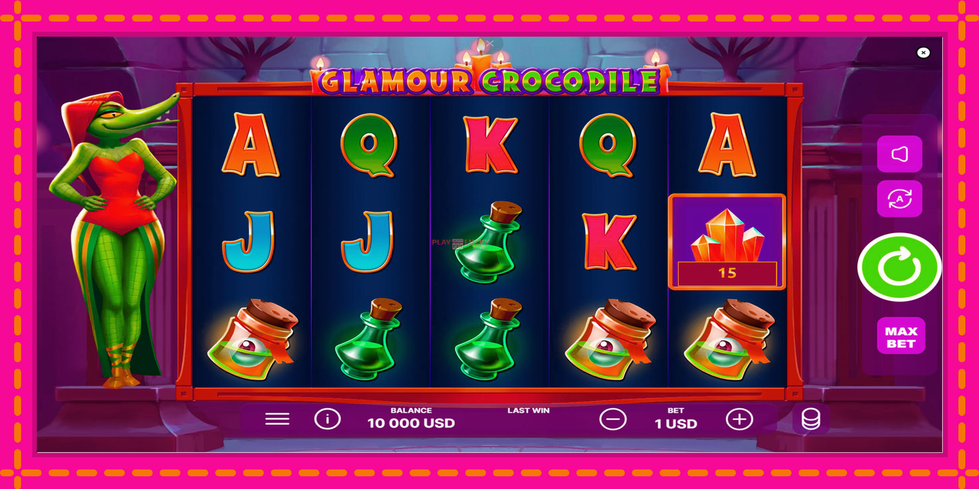 Безплатна игра в Glamour Crocodile без регистрация, картина 1