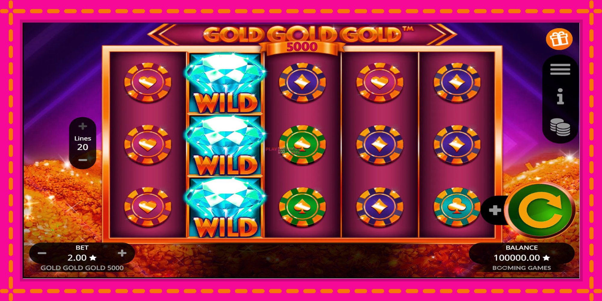 Безплатна игра в Gold Gold Gold 5000 без регистрация, картина 1